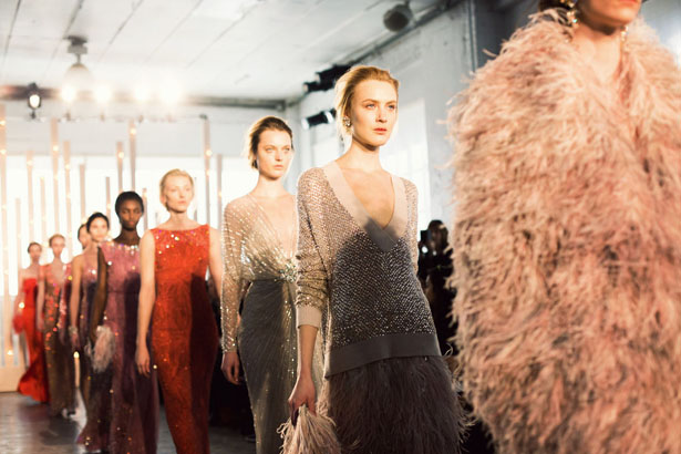 Jenny Packham's fall/winter 2014 collection at NYFW